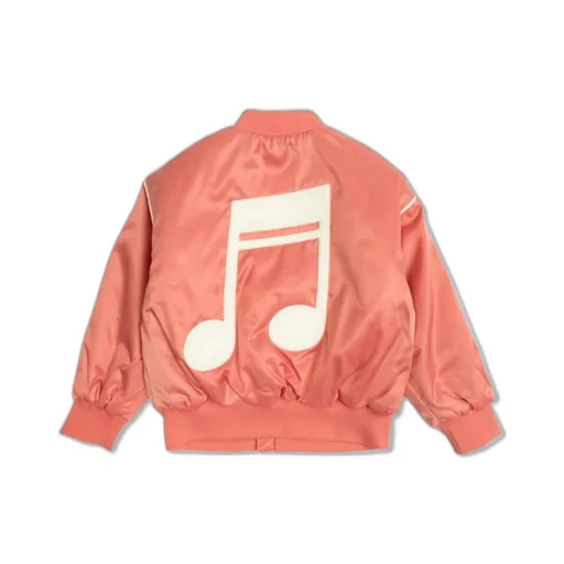Mini Rodini Note Satin Baseball Jacket