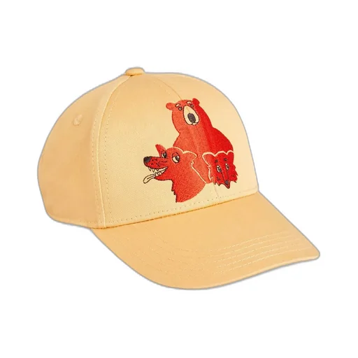 Mini Rodini Animal-Embroidered Cyrved Peak Baseball Cap