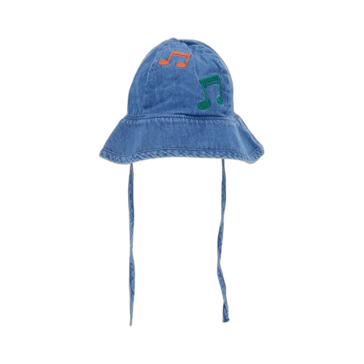 Mini Rodini Note Denim Sun Hat