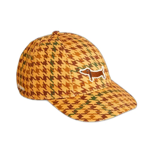 Mini Rodini Houndstooth Patterned Baseball Cap