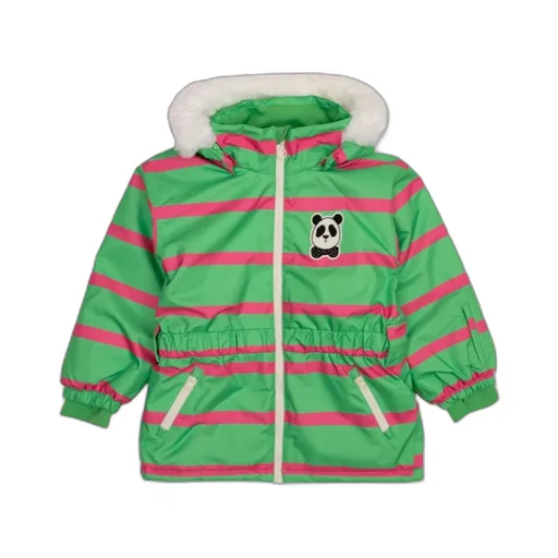 Mini Rodini Zip-Up Striped Raincoat