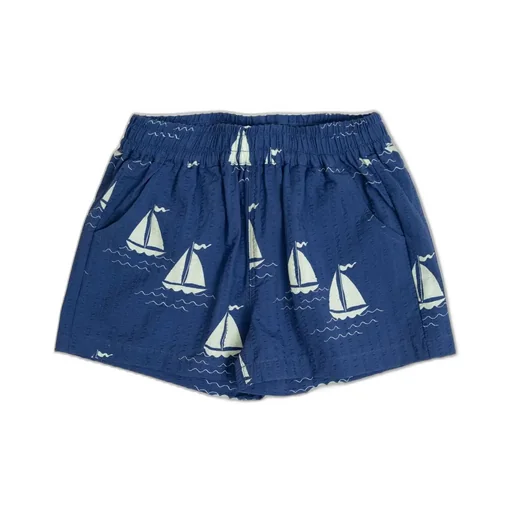 Mini Rodini Sailing Boats Woven Shorts