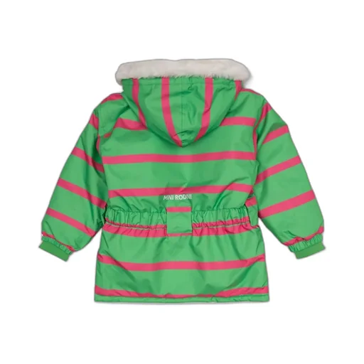 Mini Rodini Zip-Up Striped Raincoat