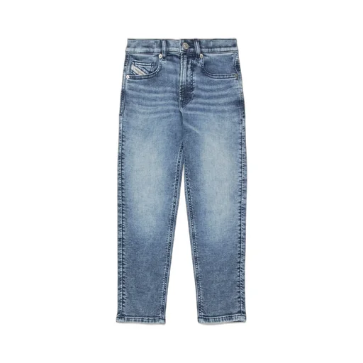 Diesel Kids Mid-Waisted Straight-Leg Jeans