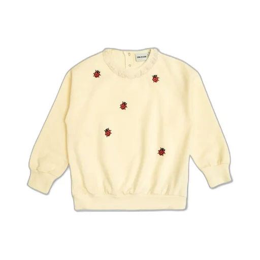 Mini Rodini Ladybug Embroidered Lace Detailed Jumper