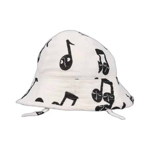 Mini Rodini Note Muslin Sun Hat