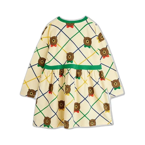 Mini Rodini Bear Printed V-Neck Dress
