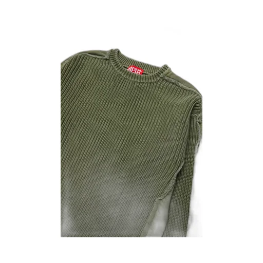Diesel Kids D-Logo Rubberized Ribbed-Knit Jumper