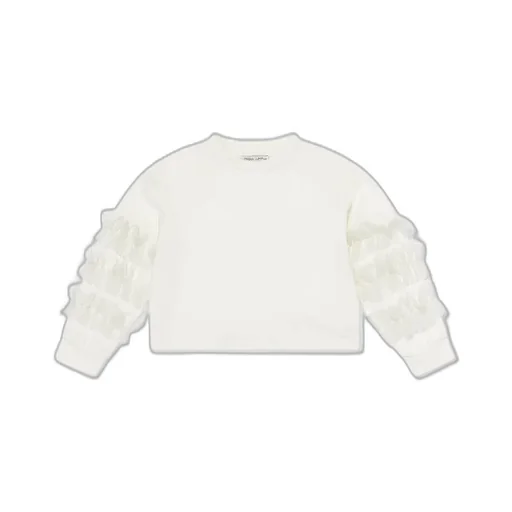 Mama Luma Organza Detailed Sleeved Sweatshirt