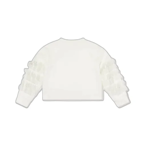 Mama Luma Organza Detailed Sleeved Sweatshirt