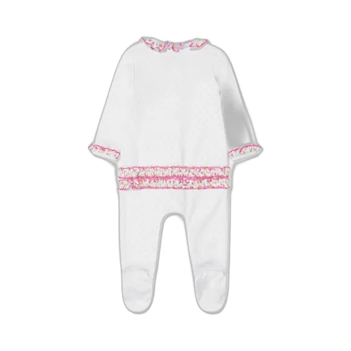 Magnolia Baby Embroidered Ruffled Babygrow