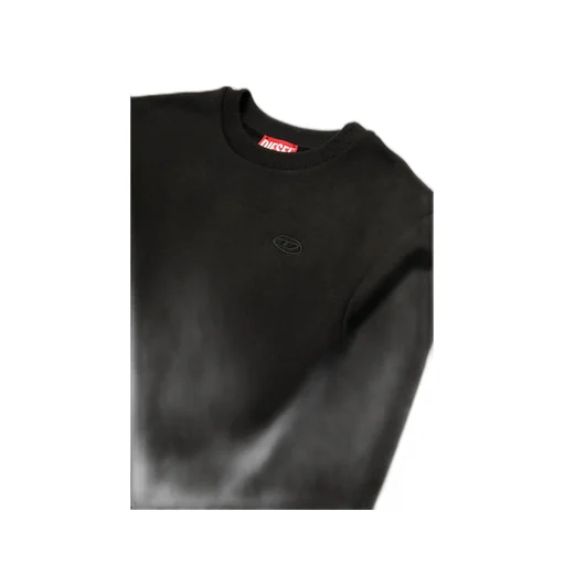 Diesel Kids Oval-D Logo Embroidered Oversized Sweatshirt