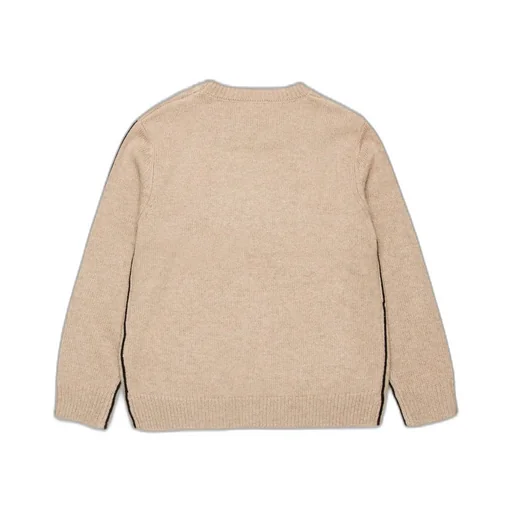 Diesel Kids Oval-D Logo Embroidered Knitted Jumper
