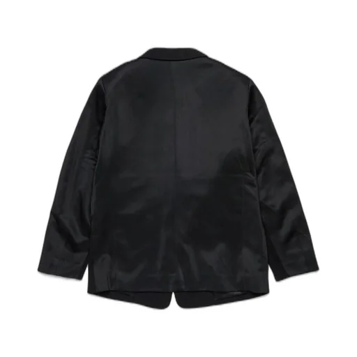 Diesel Kids Oval-D Logo Embroidered Single-Breasted Jacket