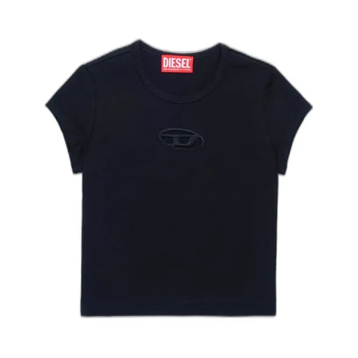 Diesel Kids Tangie Oval D Logo Crewneck T-Shirt
