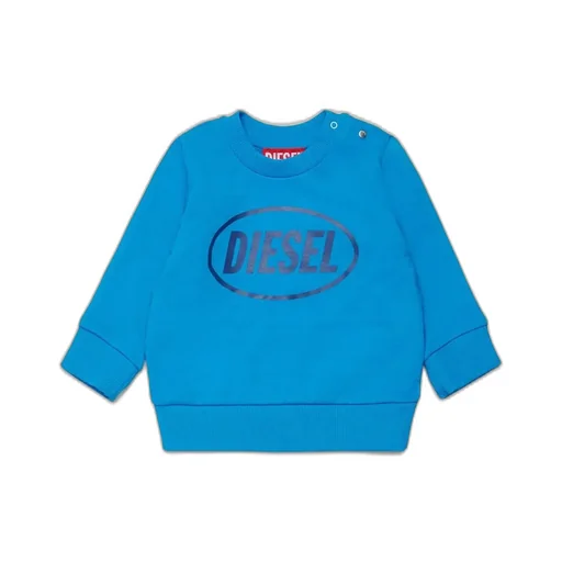 Diesel Kids Logo Printed Crewneck Sweatshirt