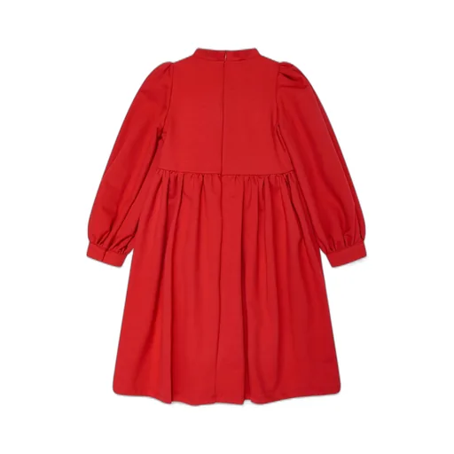 Mama Luma Pleated Bow-Detailed Dress