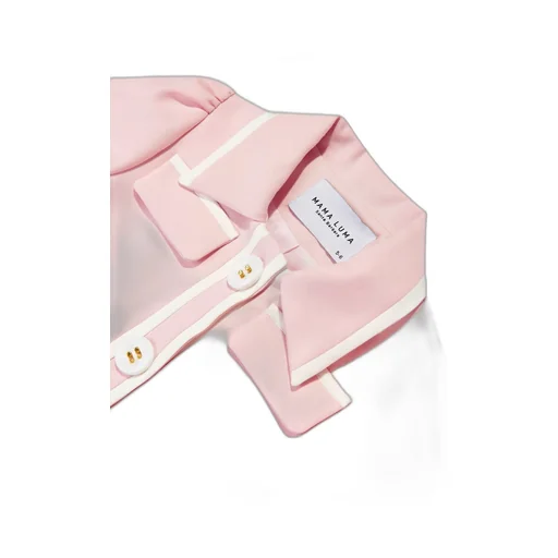 Mama Luma Contrast Stitch Cropped Jacket