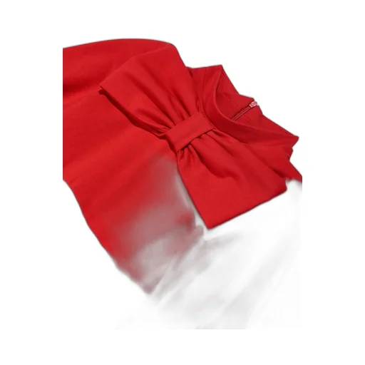 Mama Luma Pleated Bow-Detailed Dress
