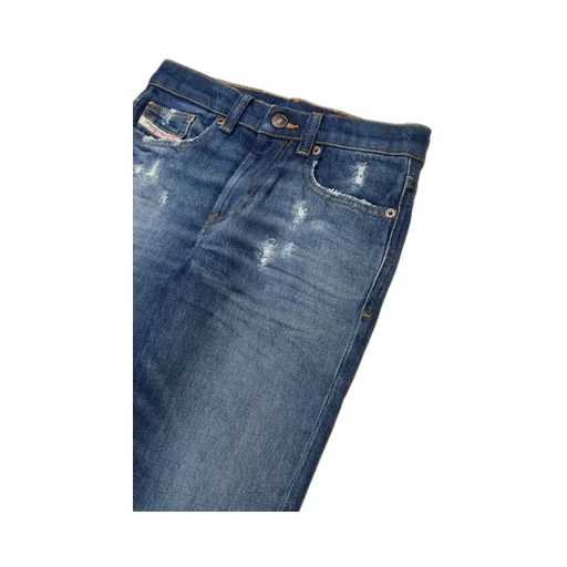 Diesel Kids Logo Embroidered Patch Distressed Jeans
