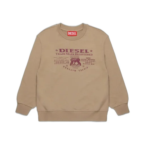 Diesel Kids Logo Printed Crewneck Sweatshirt