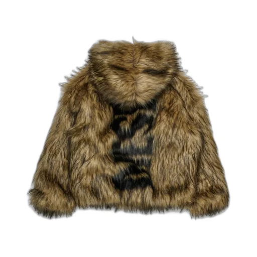 Diesel Kids Faux-Fur Hooded Jacket