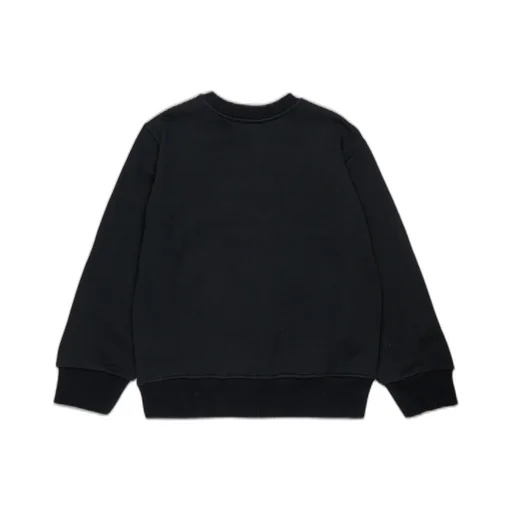 Diesel Kids Oval-D Logo Patch Crewneck Sweatshirt