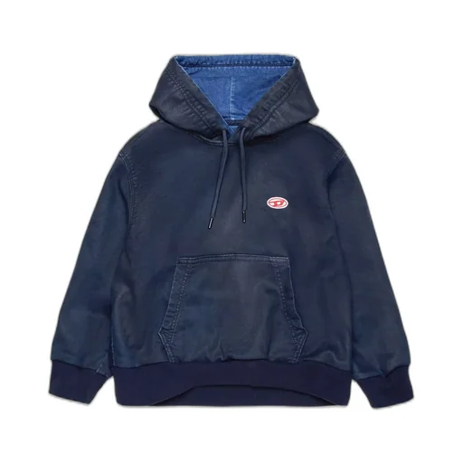Diesel Kids Logo Patch Drawstring Hoodie