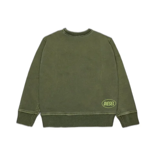 Diesel Kids D-Logo Rubberized Ribbed-Knit Jumper