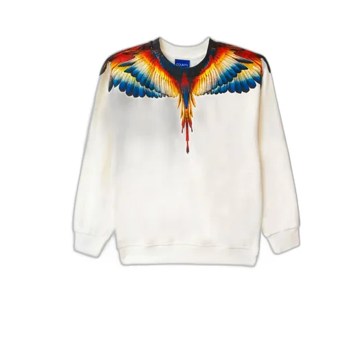 Marcelo Burlon County Of Milan Kids Wing Printed Crewneck Sweatshirt