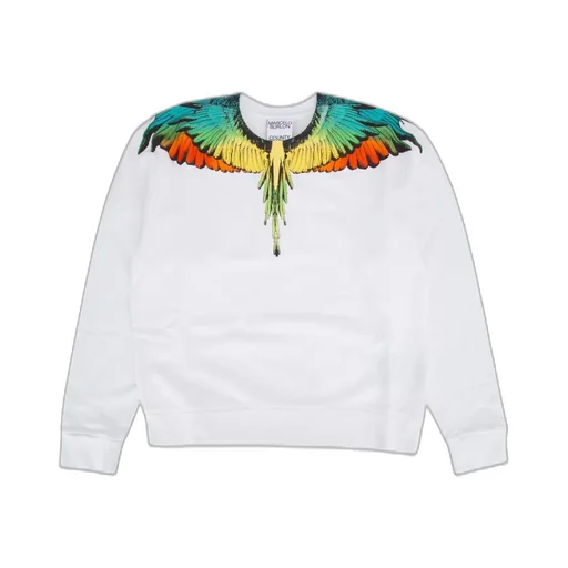 Marcelo Burlon County Of Milan Kids Feathers Printed Sweatshirt
