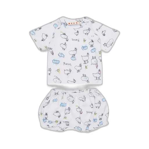 Marni Kids Graphic Printed T-Shirt Set