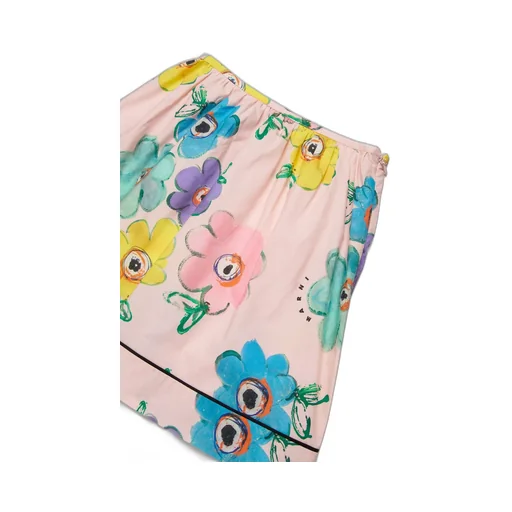 Marni Kids Floral Printed Mini Skirt