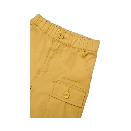 Marni Kids Logo Embroidered Cargo Shorts