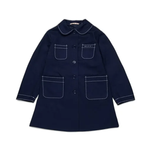 Marni Kids Logo Embroidered Jacket