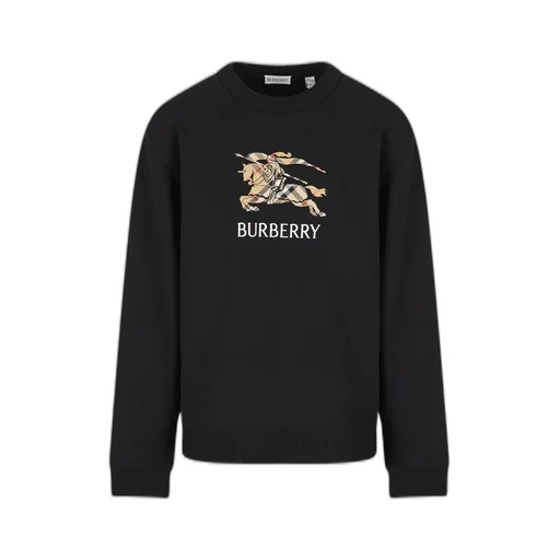 Burberry Kids Ekd Checked Crewneck Sweatshirt