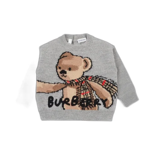 Burberry Kids Bear Printed Crewneck Jumper