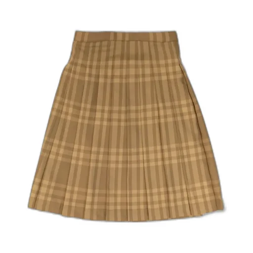 Burberry Kids Check Pattern Pleated Skirt
