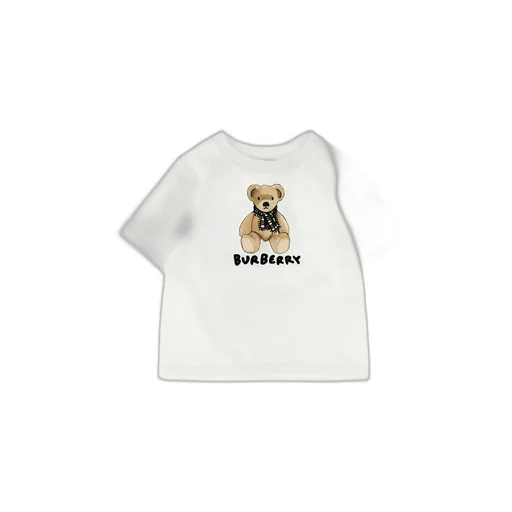 Burberry Kids	Bear-Printed Crewneck T-Shirt