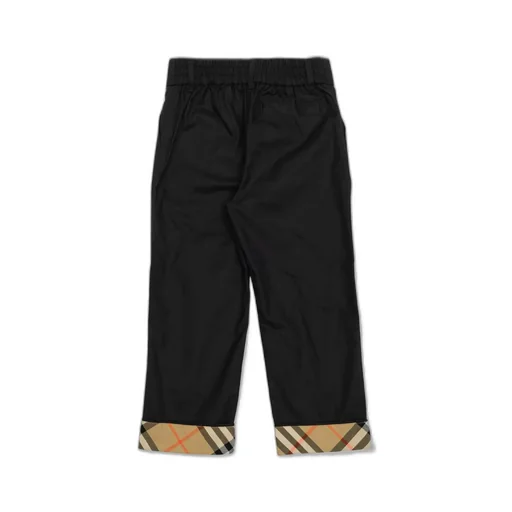 Burberry Kids Rolled Up Legs Buttoned Trousers
