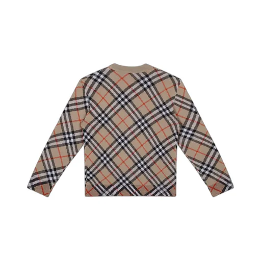 Burberry Kids Checked Cardigan