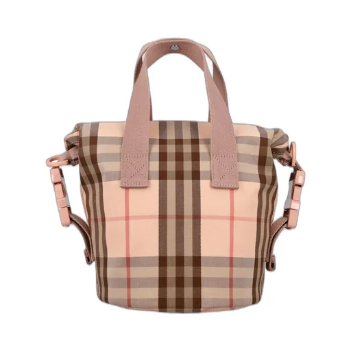 Burberry Kids Check Printed Tote Bag