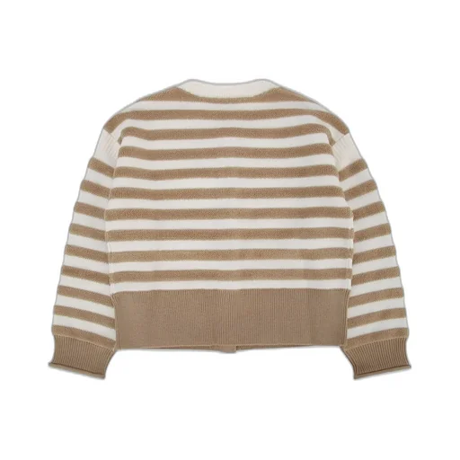 Burberry Kids Striped Buttoned Cardigan