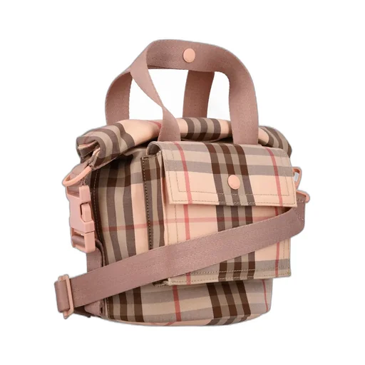 Burberry Kids Check Printed Tote Bag