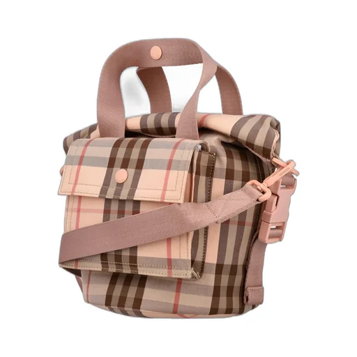 Burberry Kids Check Printed Tote Bag