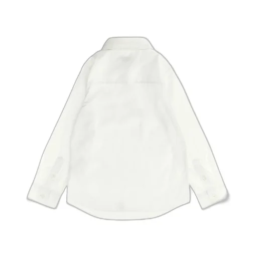 Burberry Kids Logo Embroidered Curved Hem Shirt