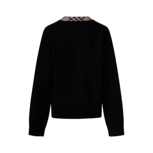 Burberry Kids Check Trim Cardigan