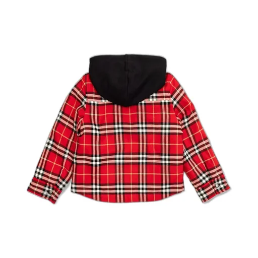 Burberry Kids Checked Insulated Hooded Jacket