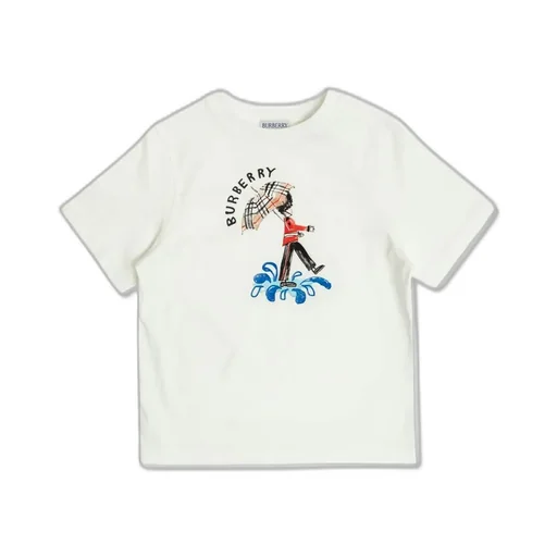 Burberry Kids Graphic Printed Crewneck T-Shirt