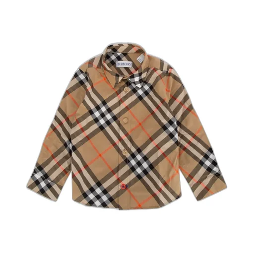 Burberry Kids Checked Long Sleeved Shirt